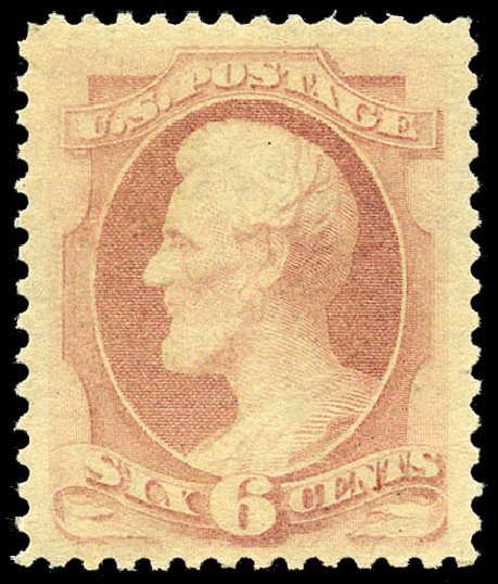 US Stamp Price Scott Cat. 186: 6c 1879 Lincoln. Matthew Bennett International, May 2014, Sale 350, Lot 300