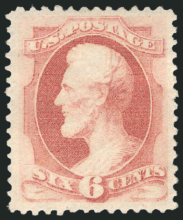 US Stamp Price Scott Catalogue 186 - 6c 1879 Lincoln. Robert Siegel Auction Galleries, Feb 2010, Sale 983, Lot 121