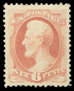 US Stamps Prices Scott Catalogue 186 - 6c 1879 Lincoln. Daniel Kelleher Auctions, Mar 2014, Sale 650, Lot 2584