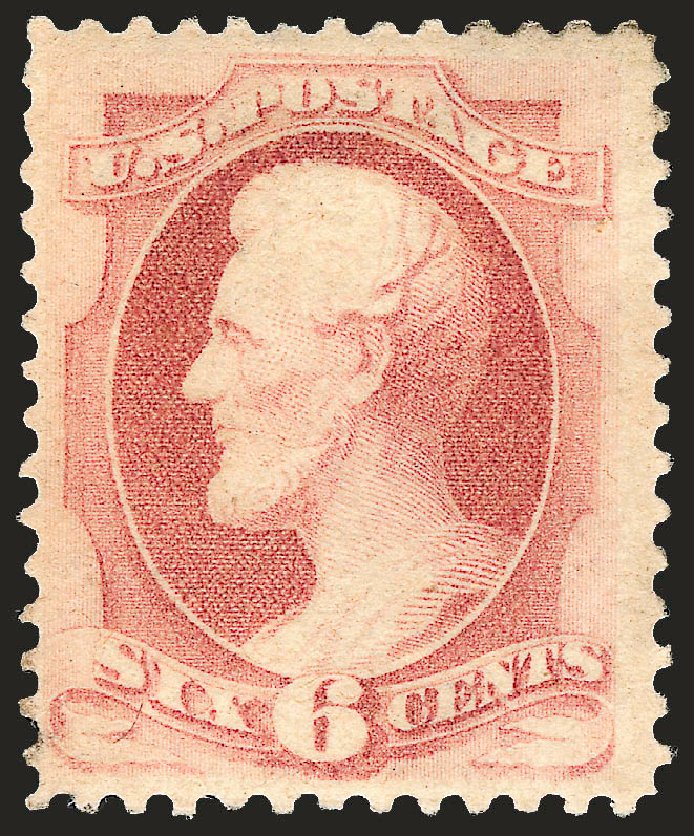 US Stamps Prices Scott Catalog # 186 - 6c 1879 Lincoln. Robert Siegel Auction Galleries, Sep 2008, Sale 962, Lot 2454