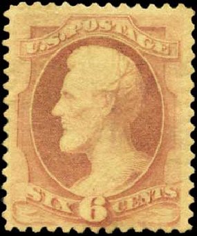US Stamp Price Scott Catalog # 186: 1879 6c Lincoln. Harmer-Schau Auction Galleries, Feb 2012, Sale 92, Lot 972
