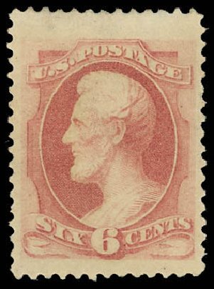 Prices of US Stamp Scott Catalogue #186 - 6c 1879 Lincoln. Daniel Kelleher Auctions, Jun 2012, Sale 630, Lot 1412