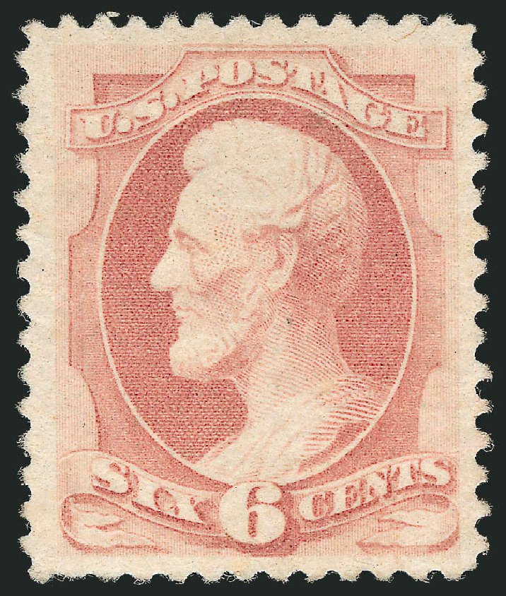 US Stamps Prices Scott Cat. #186: 1879 6c Lincoln. Robert Siegel Auction Galleries, Dec 2011, Sale 1017, Lot 586