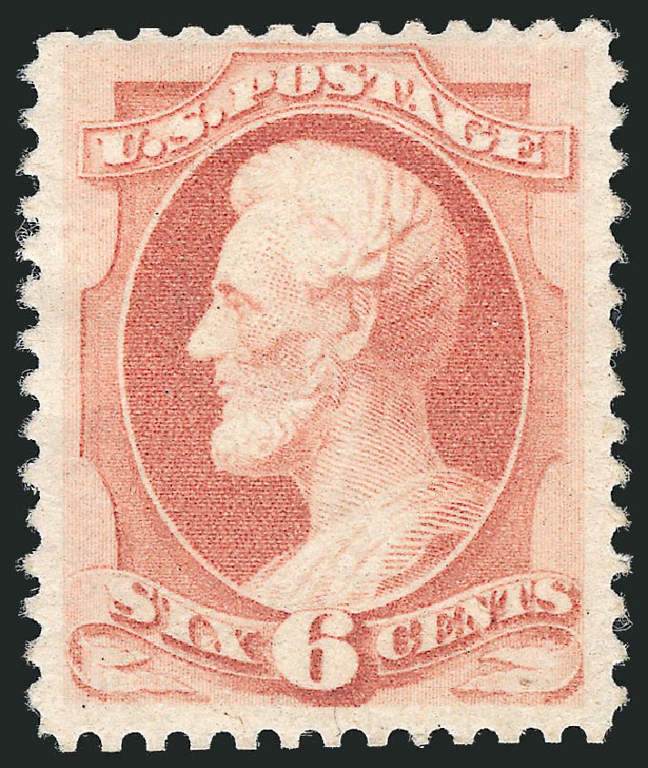 Cost of US Stamp Scott 186 - 1879 6c Lincoln. Robert Siegel Auction Galleries, Mar 2012, Sale 1021, Lot 406