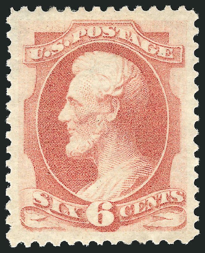 Value of US Stamp Scott Cat. #186: 6c 1879 Lincoln. Robert Siegel Auction Galleries, Sep 2014, Sale 1078, Lot 316