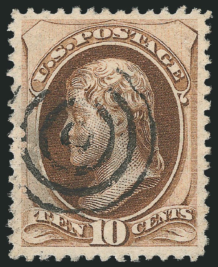 US Stamps Price Scott Catalog 187 - 10c 1879 Jefferson. Robert Siegel Auction Galleries, Sep 2012, Sale 1027, Lot 87
