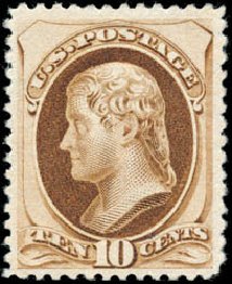 Prices of US Stamp Scott Cat. #187: 1879 10c Jefferson. Schuyler J. Rumsey Philatelic Auctions, Apr 2015, Sale 60, Lot 2178