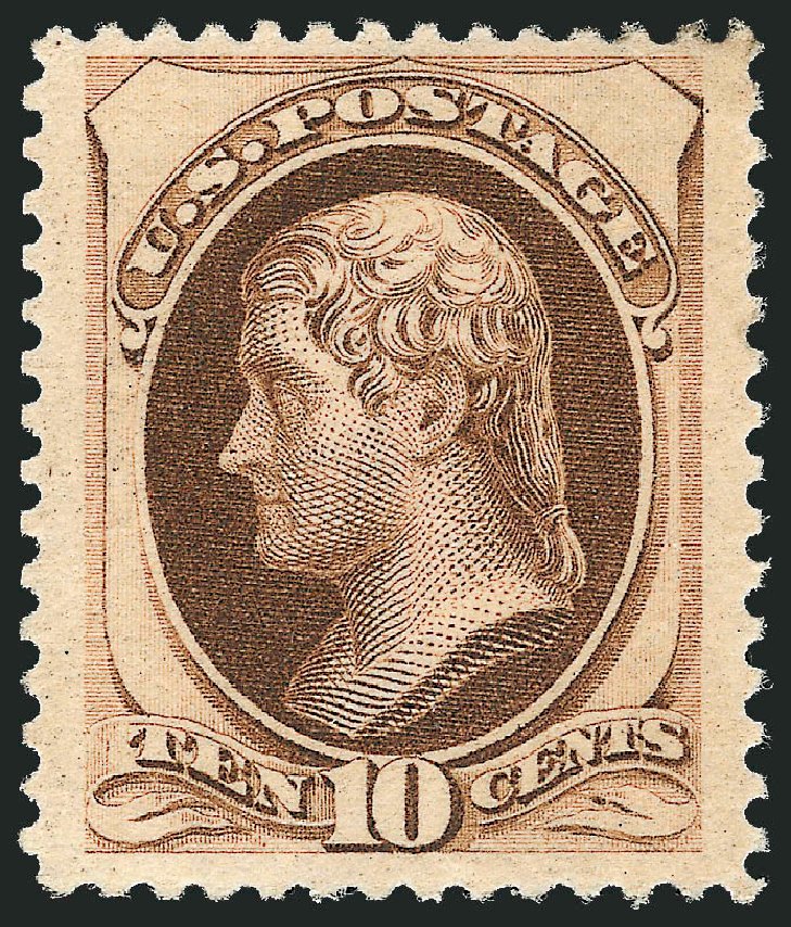 Costs of US Stamp Scott Cat. 187 - 10c 1879 Jefferson. Robert Siegel Auction Galleries, Mar 2011, Sale 1007, Lot 2359