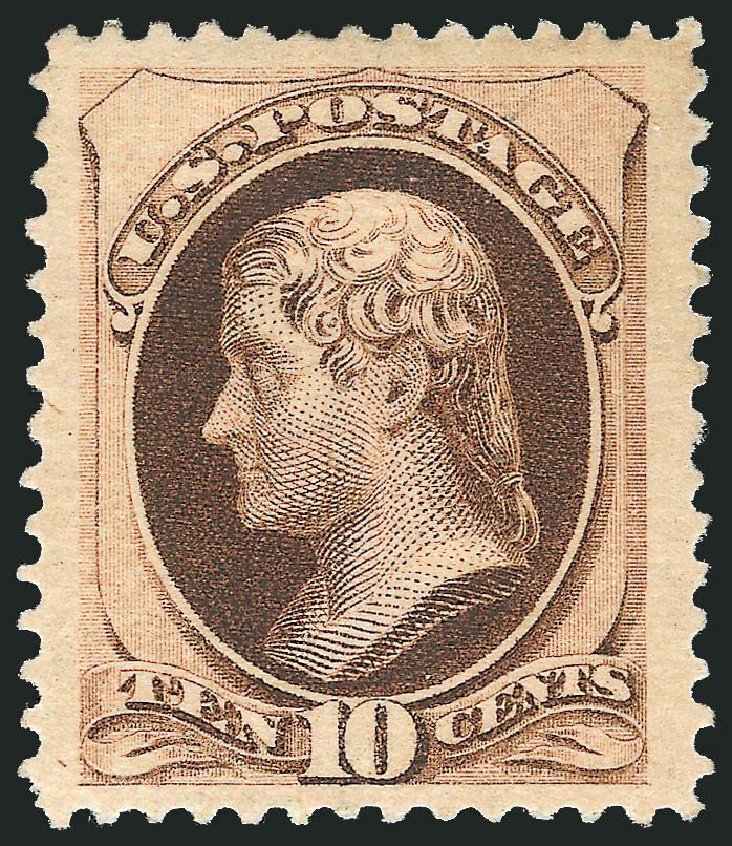 Cost of US Stamp Scott 187 - 1879 10c Jefferson. Robert Siegel Auction Galleries, Nov 2013, Sale 1057, Lot 770