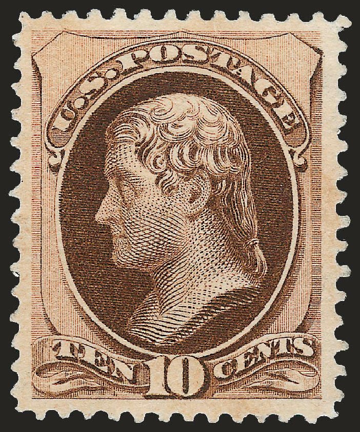 US Stamps Price Scott Catalogue 187 - 1879 10c Jefferson. Robert Siegel Auction Galleries, Jun 2009, Sale 975, Lot 1420