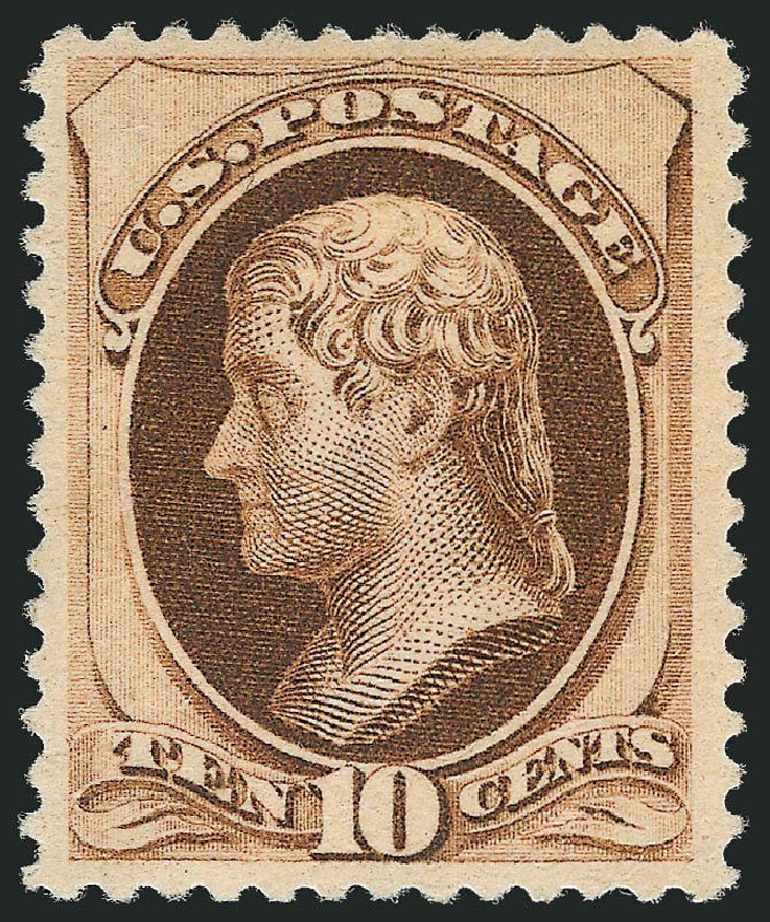 Costs of US Stamp Scott Catalogue #187: 10c 1879 Jefferson. Robert Siegel Auction Galleries, Oct 2010, Sale 997, Lot 5600