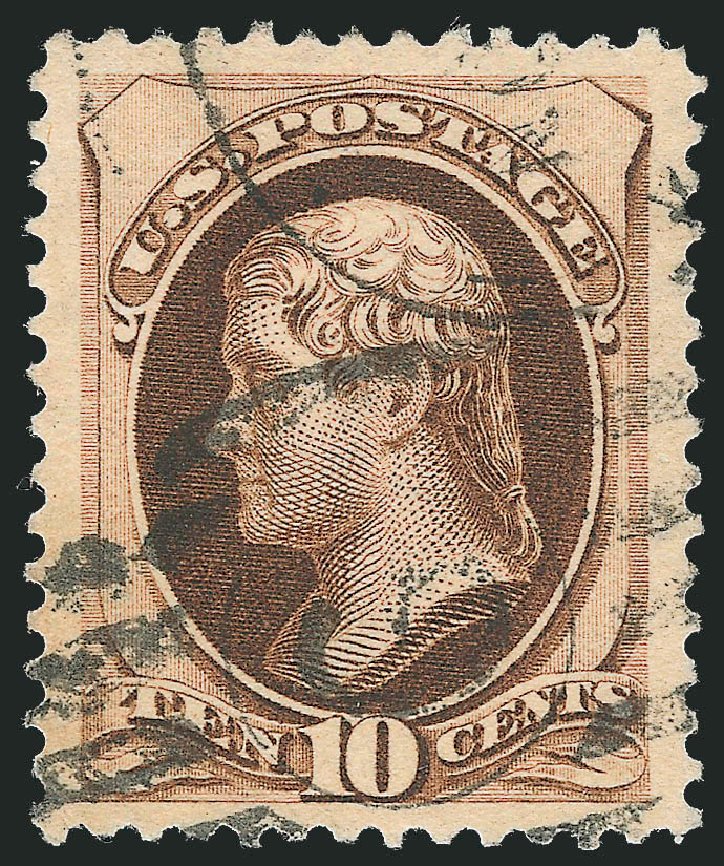 US Stamps Price Scott Catalog 188 - 10c 1879 Jefferson. Robert Siegel Auction Galleries, Sep 2012, Sale 1027, Lot 88
