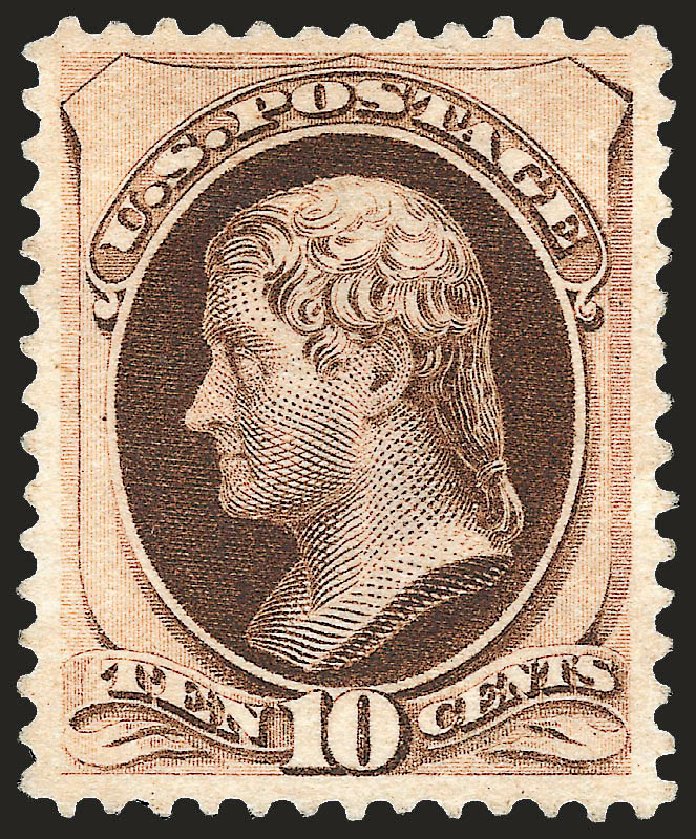 Costs of US Stamps Scott 188: 1879 10c Jefferson. Robert Siegel Auction Galleries, Sep 2008, Sale 962, Lot 2458