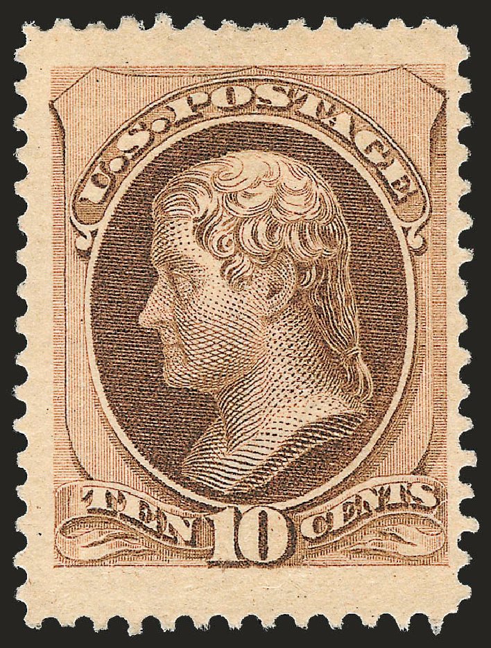 Costs of US Stamp Scott Catalogue 188: 1879 10c Jefferson. Robert Siegel Auction Galleries, Jun 2010, Sale 992, Lot 2248