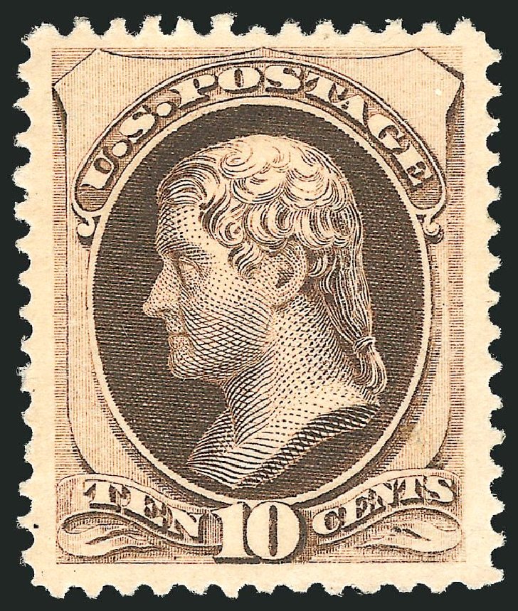 Prices of US Stamp Scott Catalog # 188: 1879 10c Jefferson. Robert Siegel Auction Galleries, Apr 2014, Sale 1068, Lot 159
