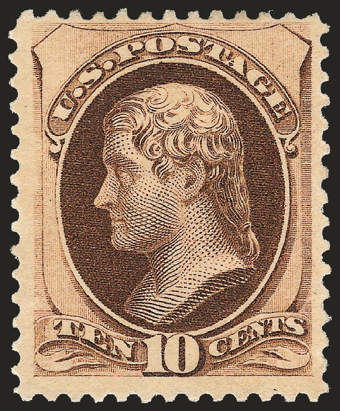 Prices of US Stamps Scott Catalogue # 188 - 10c 1879 Jefferson. Robert Siegel Auction Galleries, Dec 2009, Sale 982, Lot 5490