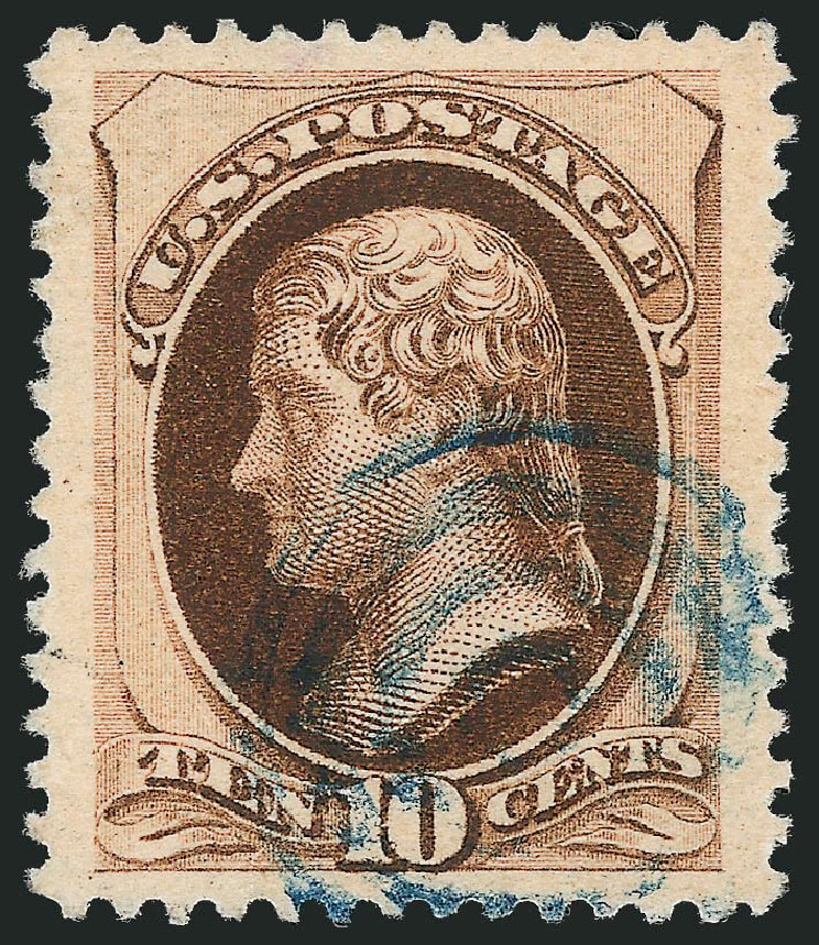 US Stamps Prices Scott Catalogue 188: 1879 10c Jefferson. Robert Siegel Auction Galleries, Oct 2012, Sale 1032, Lot 3291