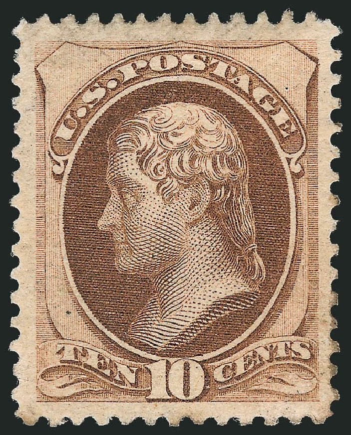 Cost of US Stamps Scott Cat. #188 - 1879 10c Jefferson. Robert Siegel Auction Galleries, Nov 2013, Sale 1057, Lot 772