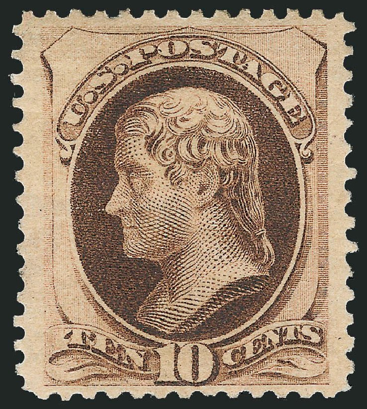 Value of US Stamp Scott Catalogue #188: 10c 1879 Jefferson. Robert Siegel Auction Galleries, Jun 2009, Sale 975, Lot 1422