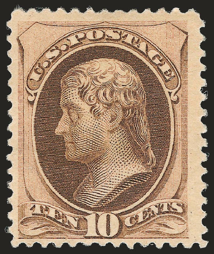 Costs of US Stamps Scott Catalogue 188: 1879 10c Jefferson. Robert Siegel Auction Galleries, Sep 2009, Sale 976, Lot 1612