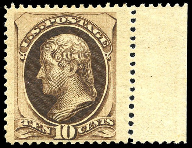 US Stamps Values Scott # 188 - 10c 1879 Jefferson. Matthew Bennett International, May 2014, Sale 350, Lot 303