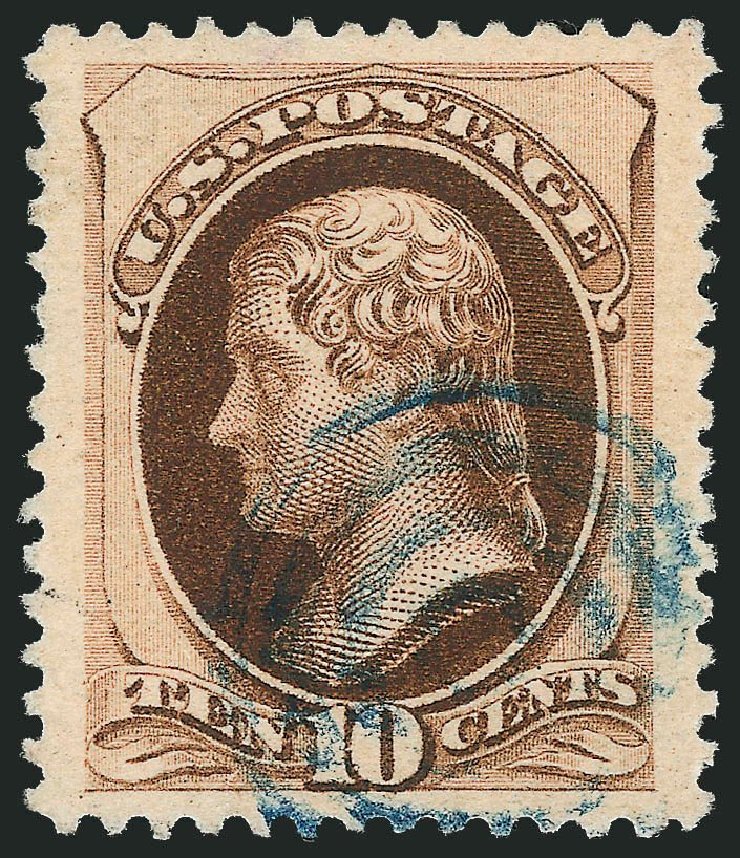 Costs of US Stamps Scott Cat. #188: 1879 10c Jefferson. Robert Siegel Auction Galleries, Nov 2013, Sale 1061, Lot 3623