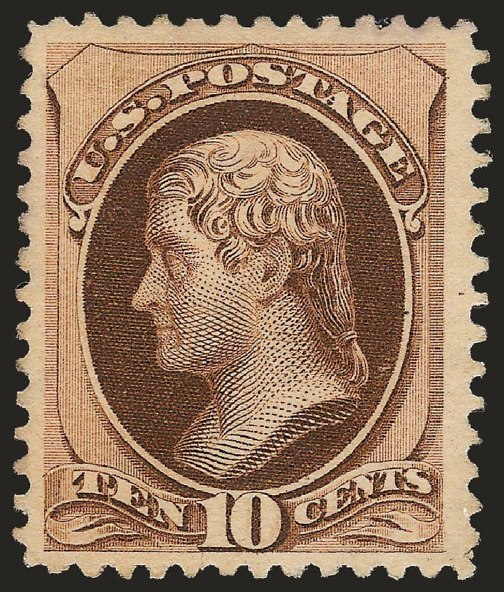 Costs of US Stamps Scott Cat. # 188 - 1879 10c Jefferson. Robert Siegel Auction Galleries, Jun 2009, Sale 975, Lot 1423