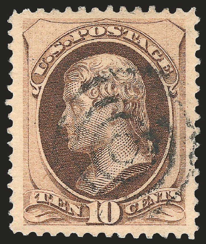 Prices of US Stamps Scott Catalog 188 - 10c 1879 Jefferson. Robert Siegel Auction Galleries, Jun 2009, Sale 975, Lot 1426