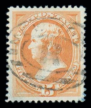 Prices of US Stamp Scott Catalog 189 - 1879 15c Webster. Matthew Bennett International, Dec 2007, Sale 323, Lot 437