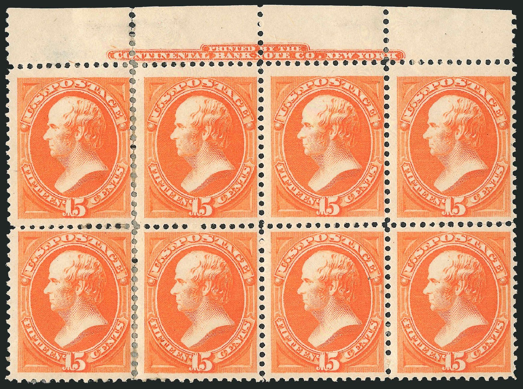US Stamp Value Scott Catalog 189: 15c 1879 Webster. Robert Siegel Auction Galleries, Mar 2014, Sale 1067, Lot 1178