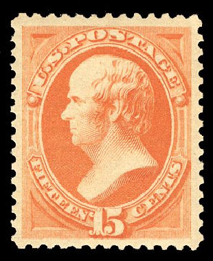 Cost of US Stamp Scott Catalog # 189 - 1879 15c Webster. Cherrystone Auctions, Sep 2014, Sale 201409, Lot 29