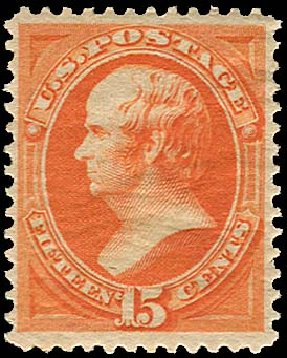 Value of US Stamp Scott Catalogue # 189: 15c 1879 Webster. Regency-Superior, Jan 2015, Sale 109, Lot 840
