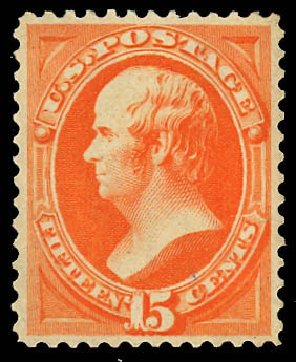Price of US Stamps Scott Catalog #189: 15c 1879 Webster. Daniel Kelleher Auctions, Dec 2012, Sale 633, Lot 431