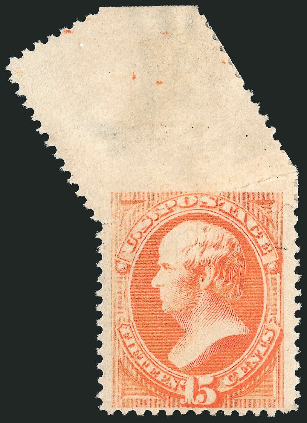 Prices of US Stamp Scott Catalogue 189 - 15c 1879 Webster. Robert Siegel Auction Galleries, Mar 2013, Sale 1040, Lot 1441