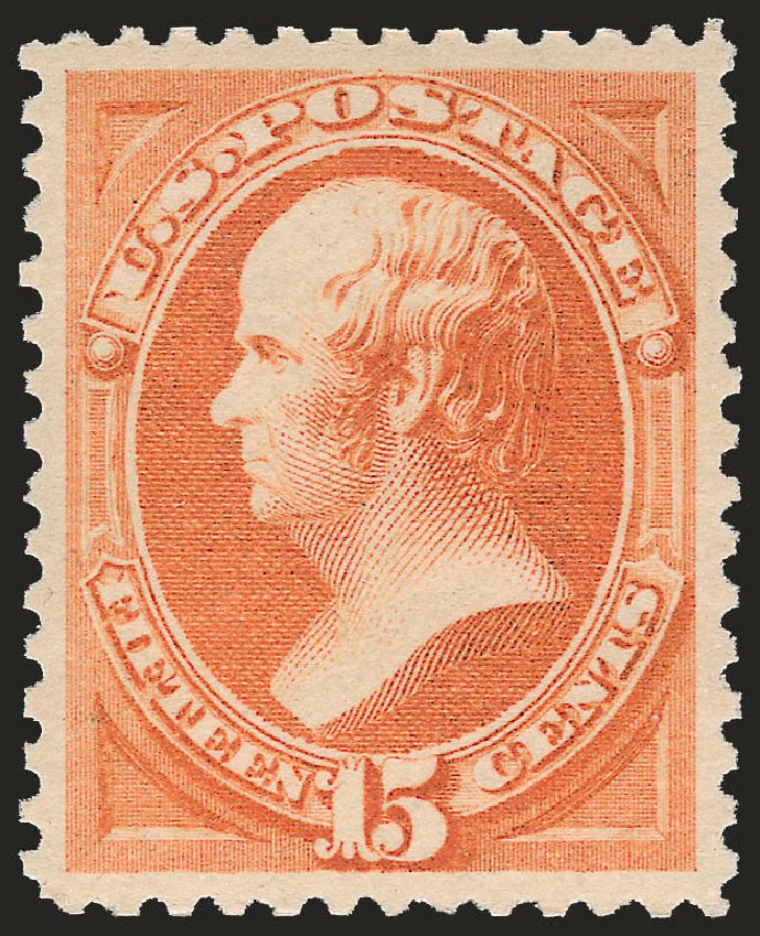 Values of US Stamps Scott Catalogue #189: 1879 15c Webster. Robert Siegel Auction Galleries, Dec 2009, Sale 982, Lot 5491