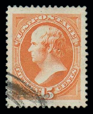 US Stamps Prices Scott Catalogue #189: 15c 1879 Webster. Matthew Bennett International, Dec 2007, Sale 325, Lot 1664