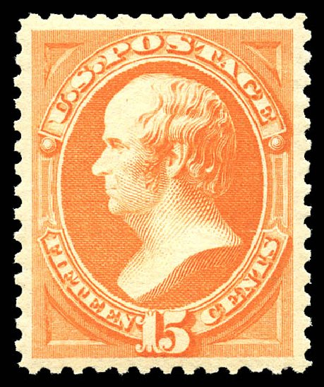 Cost of US Stamps Scott Catalogue # 189: 1879 15c Webster. Matthew Bennett International, May 2014, Sale 350, Lot 304