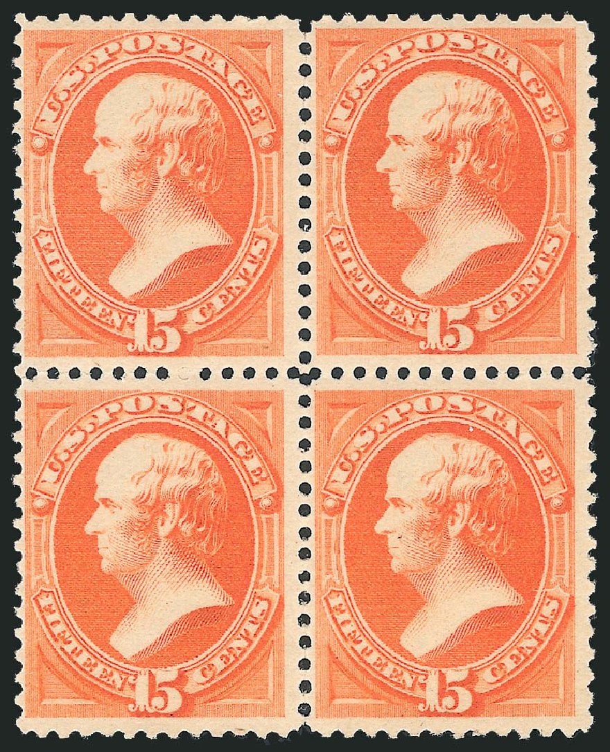 Cost of US Stamps Scott Catalog #189 - 15c 1879 Webster. Robert Siegel Auction Galleries, Nov 2013, Sale 1061, Lot 3624