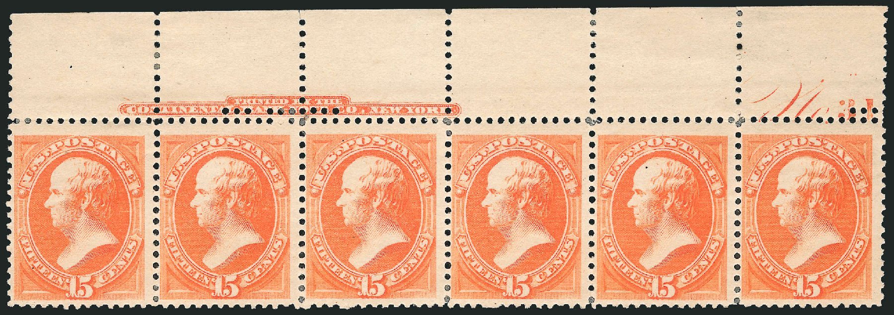Value of US Stamp Scott Cat. # 189 - 1879 15c Webster. Robert Siegel Auction Galleries, Jul 2014, Sale 1077, Lot 154