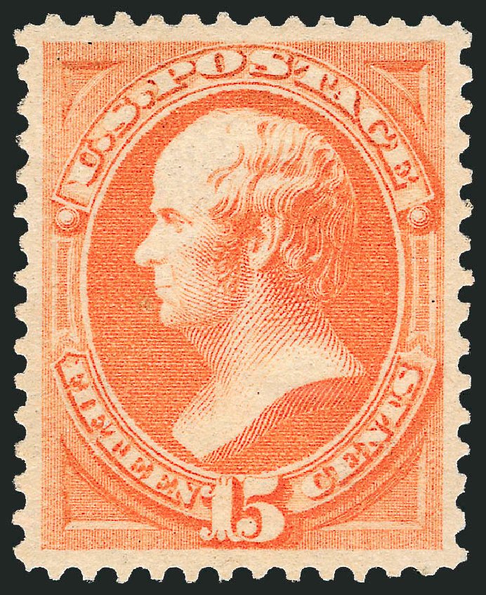 US Stamps Price Scott Catalog 189: 1879 15c Webster. Robert Siegel Auction Galleries, Dec 2008, Sale 967, Lot 4304