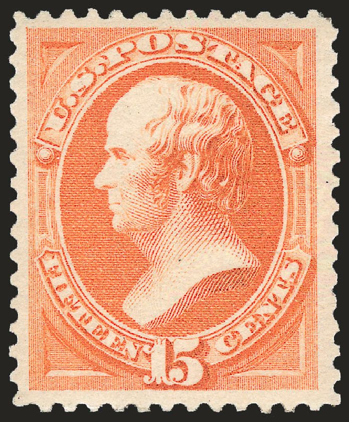 Value of US Stamps Scott Catalogue # 189: 15c 1879 Webster. Robert Siegel Auction Galleries, Dec 2009, Sale 982, Lot 5494