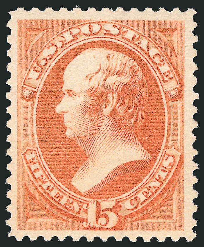 Value of US Stamp Scott Cat. # 189: 1879 15c Webster. Robert Siegel Auction Galleries, Oct 2010, Sale 997, Lot 5604
