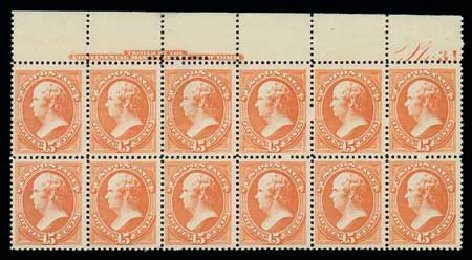 Values of US Stamps Scott Catalog # 189 - 15c 1879 Webster. Matthew Bennett International, Jun 2007, Sale 319, Lot 1205