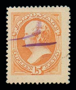 Value of US Stamp Scott Cat. # 189: 15c 1879 Webster. Matthew Bennett International, Dec 2007, Sale 325, Lot 1665