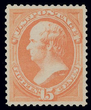 US Stamp Value Scott # 189: 15c 1879 Webster. Matthew Bennett International, Jun 2008, Sale 328, Lot 695