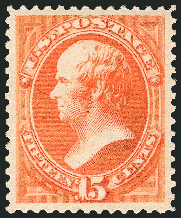 US Stamp Values Scott Catalog #189: 15c 1879 Webster. Robert Siegel Auction Galleries, Dec 2008, Sale 967, Lot 4305