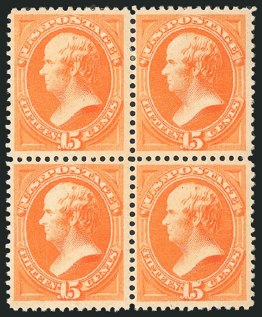 Price of US Stamp Scott # 189 - 15c 1879 Webster. Robert Siegel Auction Galleries, Mar 2012, Sale 1021, Lot 412