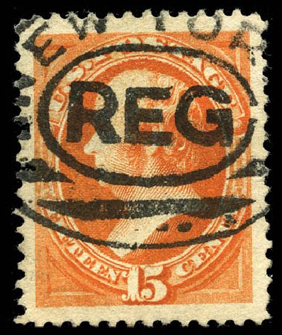 US Stamps Prices Scott Cat. 189: 15c 1879 Webster. Matthew Bennett International, Sep 2011, Sale 338, Lot 1843