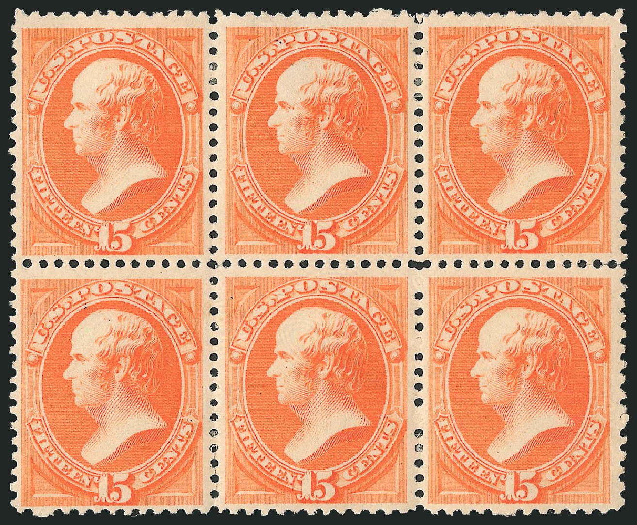 US Stamp Value Scott 189 - 15c 1879 Webster. Robert Siegel Auction Galleries, Mar 2012, Sale 1021, Lot 413