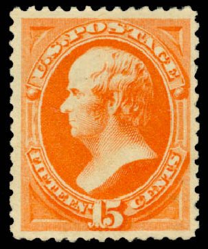 Cost of US Stamps Scott #189: 15c 1879 Webster. Daniel Kelleher Auctions, Mar 2014, Sale 648, Lot 2086